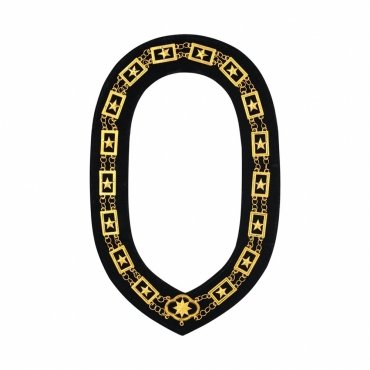 OES Chain Collar Gold With Black Lining