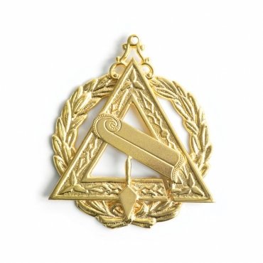 Grand Marshal Royal & Select Masters Officer Collar Jewel - Gold Plated