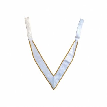 31st Degree Scottish Rite Collarette White Moire