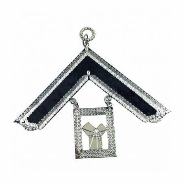 Past Master Blue Lodge Collar Jewel - Silver Metal
