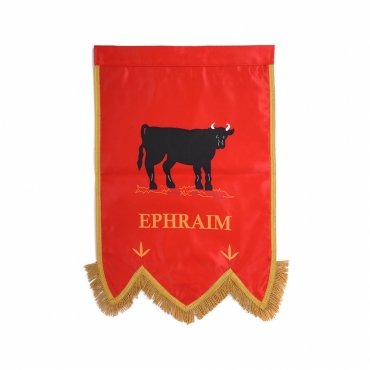 Ephraim Royal Arch Chapter Banner - Printed With Gold Braid & Fringe