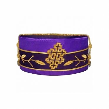 33rd Degree Scottish Rite Crown Cap Purple with Gold Cap Cord