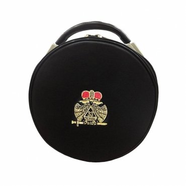 33rd Degree Scottish Rite Crown Cap Case - Double Eagle Black