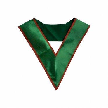 29th Degree Scottish Rite Collar Green Moire with Red borders