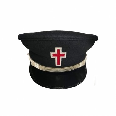 Sir Knight Knights Templar Commandery Fatigue Cap Silver