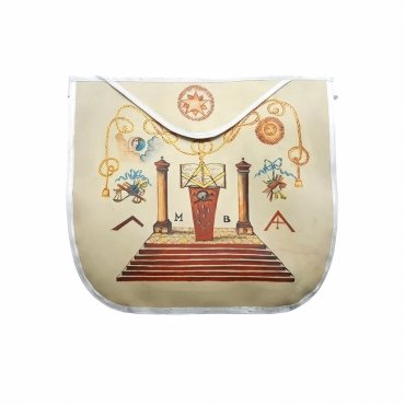 HAND-PAINTED APRON 19TH CENTURY INSPIRED VARIOUS COLORS SHAPES & TRIMS