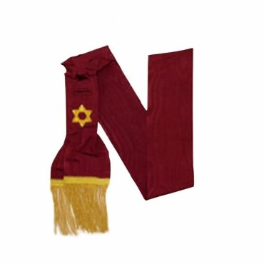 1st Degree Order Of The Secret Monitor AMD English Regulation Sash - Maroon
