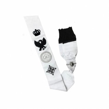 Commander Red Cross Of Constantine Sash - White Ribbon with Black Fringe