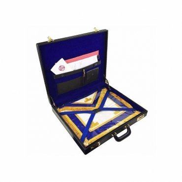 Masonic Apron Case - Black Provincial Hard Briefcase