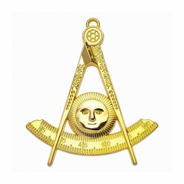 Past Master Blue Lodge Collar Jewel - Gold Plated