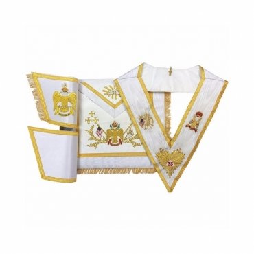 33rd Degree Scottish Rite Regalia Set - WINGS DOWN All Countries Flags