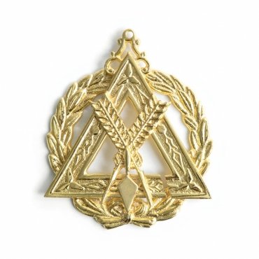 Grand Recorder Royal & Select Masters Officer Collar Jewel - Gold Plated