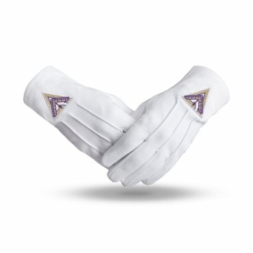 Royal & Select Masters English Regulation Gloves - White Pure Cotton Triangular Patch