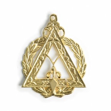 Grand Sentinel Royal & Select Masters Officer Collar Jewel - Gold Plated