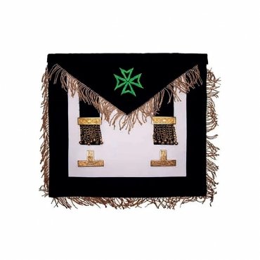 WORSHIPFUL MASTER MALTA REGULATION APRON GREEN