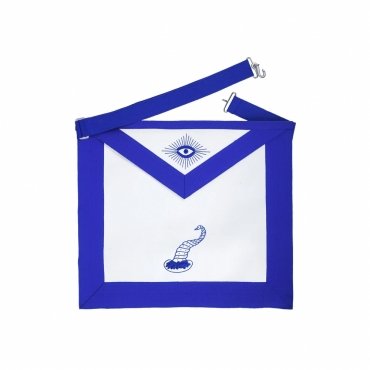 SENIOR STEWARD BLUE LODGE OFFICER APRON MACHINE EMBROIDERY