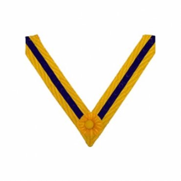 Past Supreme Ruler Order of The Secret Monitor AMD Collarette Yellow & Blue