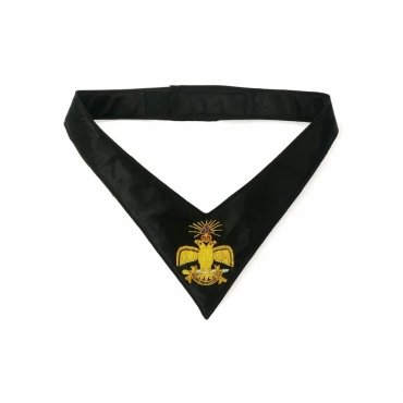 33rd Degree Scottish Rite Collarette Wings Down Black Ribbon