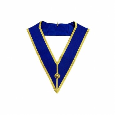 Provincial Craft English Regulation Collar Royal Blue with Gold Braid