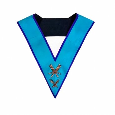 Secretary Memphis Misraim French Regulation Officer Collar Hand Embroidery