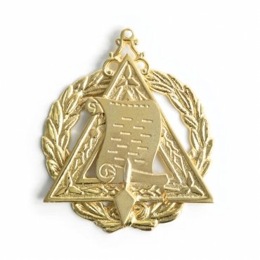 Grand Orator Royal & Select Masters Officer Collar Jewel - Gold Plated