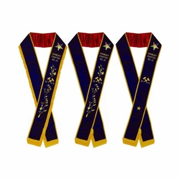 Worthy Matron OES Sash - Purple Velvet