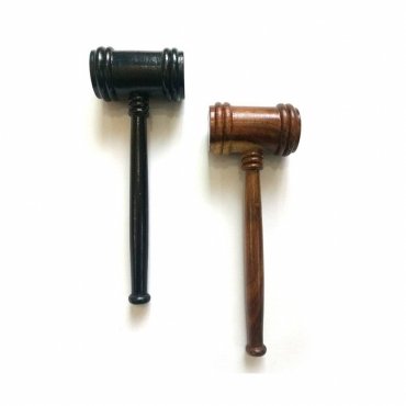 Masonic Gavel - Black & Brown Handcrafted Wood
