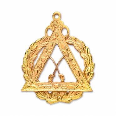 Grand Captain Royal Arch Chapter Officer Collar Jewel - Gold Plated