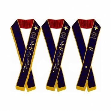 Past Matron OES Sash - Purple Velvet