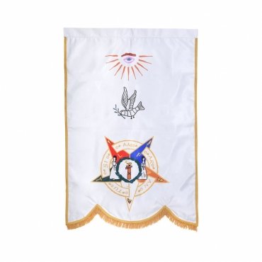Order Of The Amaranth Banner - Printed With Gold Braid & Fringe