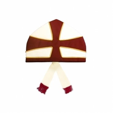 Priest Knight Templar Priests Mitre White & Red