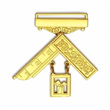 Past Master Craft English Regulation Breast Jewel - Euclid’s 47th Problem
