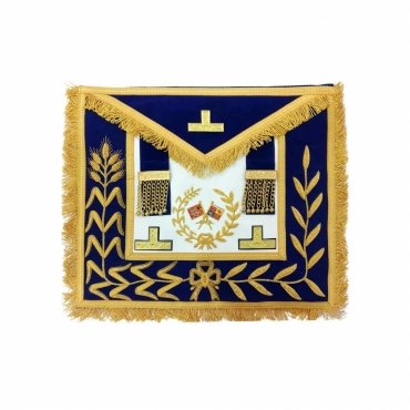 GRAND STANDARD BEARER CRAFT ENGLISH REGULATION APRON - ROYAL BLUE