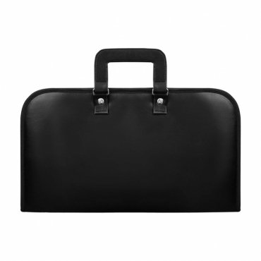 Masonic Chain Collar Case - Lightweight Soft Case (Black Leather)