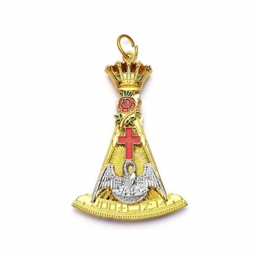 18th Degree Scottish Rite Collar Jewel - Colored