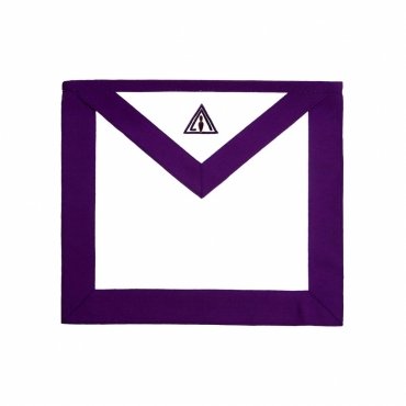 MEMBER COUNCIL APRON - WHITE & PURPLE