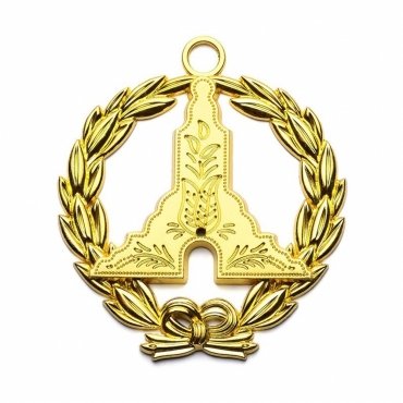 Senior Warden Blue Lodge Collar Jewel - Gold Plated