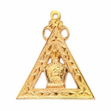 Hight Priest Royal Arch Chapter Officer Collar Jewel - Gold Plated