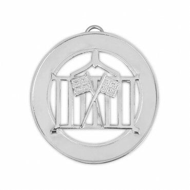 Allied Masonic Degrees Officer Collar Jewel - Silver Plated