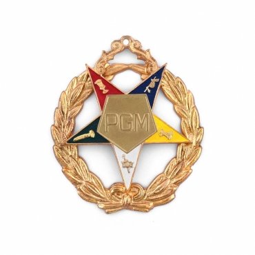 Past Grand Matron OES Officer Collar Jewel - Gold Plated