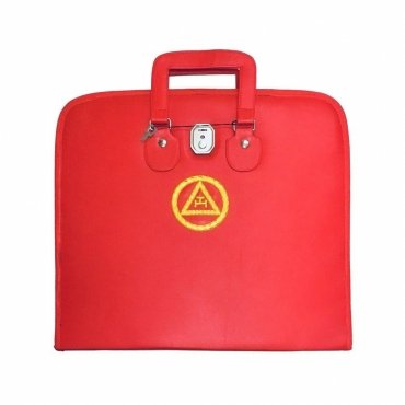 Royal Arch Chapter Apron Case - Red Triple Tau MM, WM, Provincial