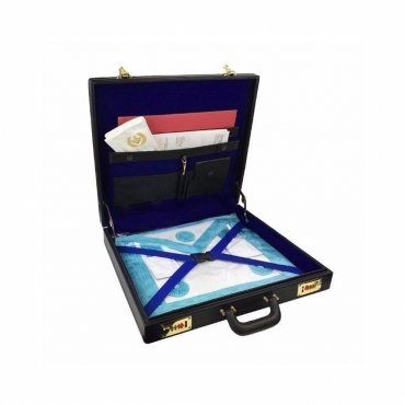 Masonic Apron Case - Black Briefcase Different Materials WM & MM