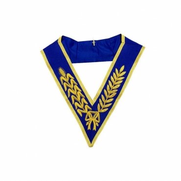 Grand Officers Craft English Regulation Collar Royal Blue Handmade Gold Bullion