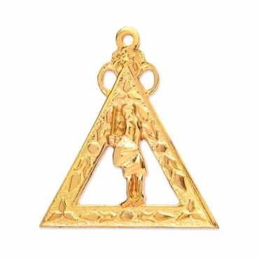 Captain Of Host Royal Arch Chapter Officer Collar Jewel - Gold Metal