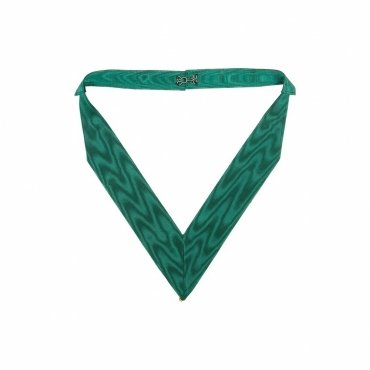 Past Master Allied Masonic Degrees Collarette Bottle Green Moire