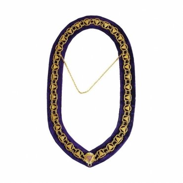 33rd Degree Scottish Rite Chain Collar Gold Plated