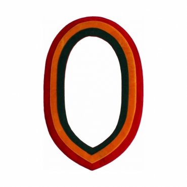 Shriners Chain Collar Red Yellow Green Velvet