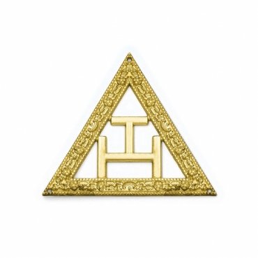 Royal Arch Chapter Collar Jewel - Gold Triple Tau