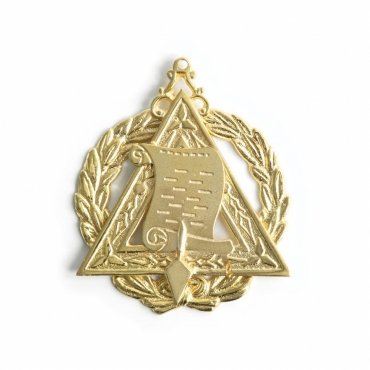 Grand Orator Royal & Select Masters Officer Collar Jewel - Gold Plated