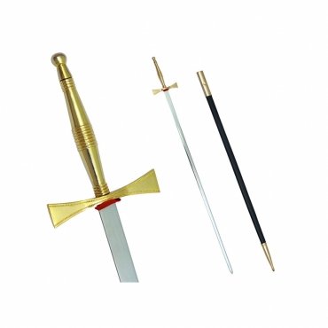 Masonic Sword - Gold Hilt and Black Scabbard